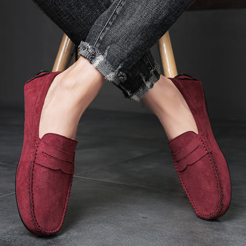 Trend Wildleder Herren Lässige Schuhe Atmungsaktiver Komfort Slip-On Herren Fahr Schuhe Mode Herren Bequeme Schuhe Luxus Marke Mokassins