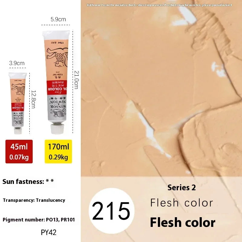 45ml Ölmalerei Transparente Tube Schnell trocknend Weiß Gold Silber Professionelle Farbmalbedarf für Künstler Studenten Anfänger