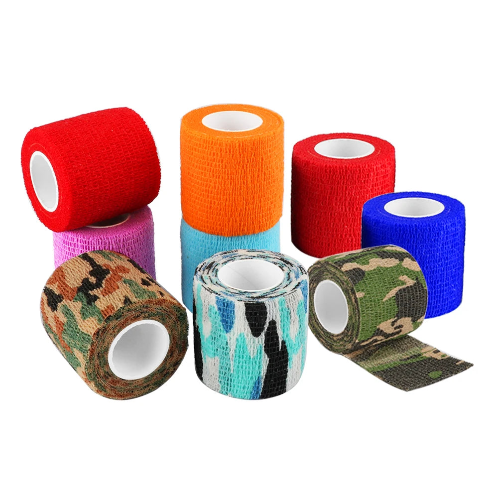 10pcs/Lot Tattoo Grip Bandage Cover Wraps Tapes Nonwoven Waterproof Self Adhesive Finger Protection Permanent Makeup Accessories - Sun Studio