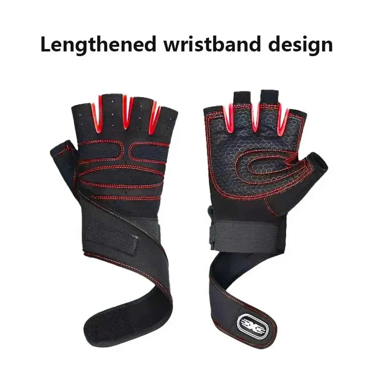 Gym Gloves for Men Women Fitness Weight Lifting Wristband Gloves Body Building Training Sports Exercise Cycling Glove Shockproof - Sun Studio