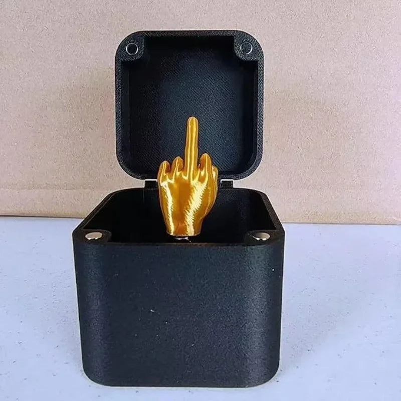 1pc Surprise Gift Box Middle Finger Model Home Decor Practical Joke Gifts Desk Decoration Interesting Toys Pop Up Gift  SIKEZHAN - Sun Studio