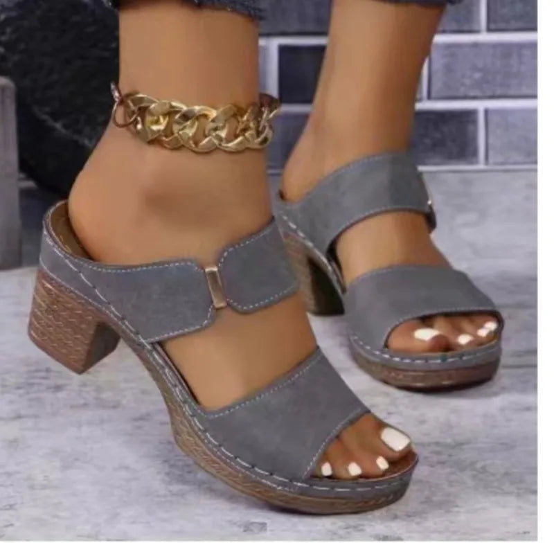Summer Sandals Shoes Women Elegant Sandals Woman Slides Women Shoe Wedge Shoes Woman Breathable Footwear Female Slippers Woman - Sun Studio