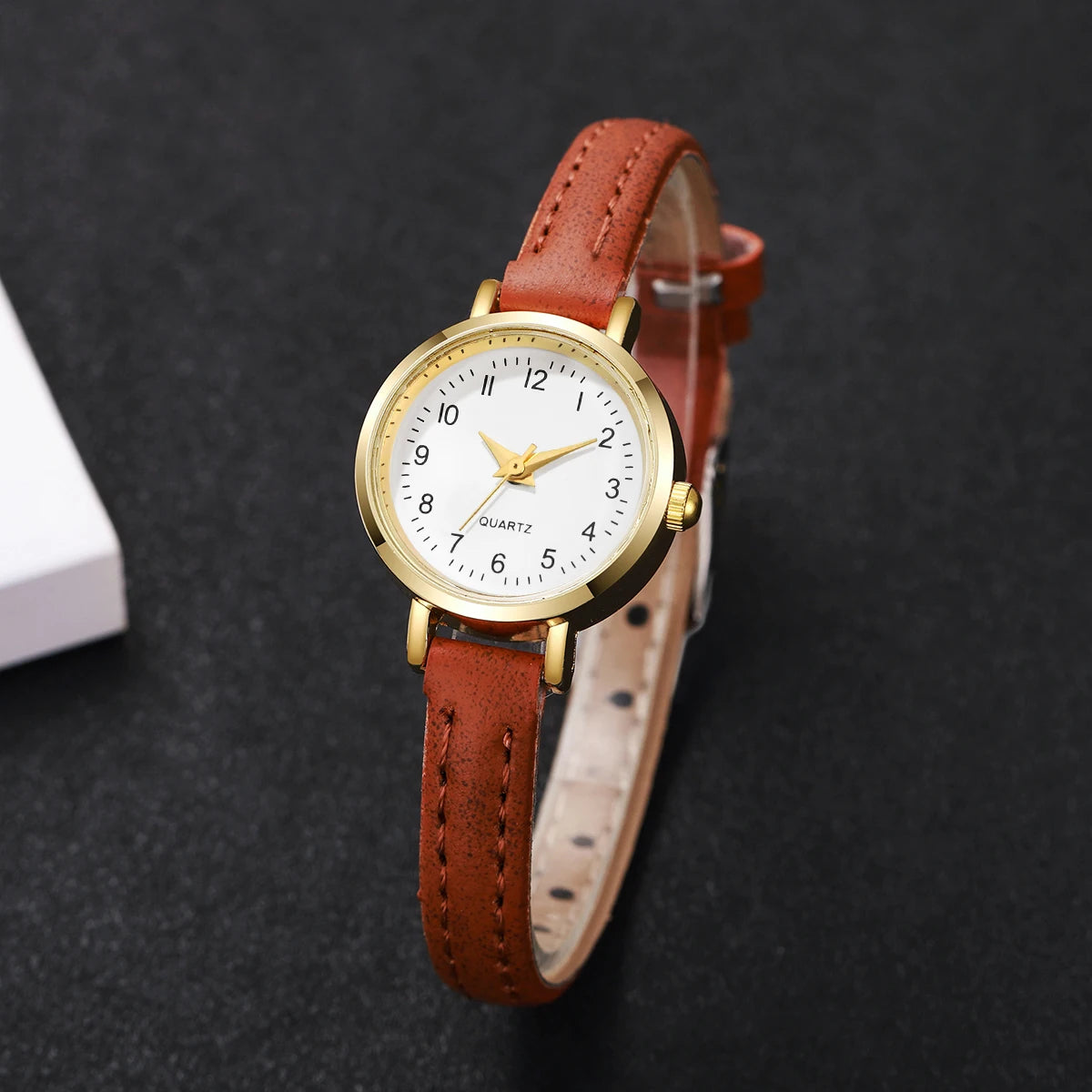 Fashion  Small Dial Women's Quartz Watch Ladies Leather Strap Wrist Watches Reloj Mujer（Without Box） - Sun Studio