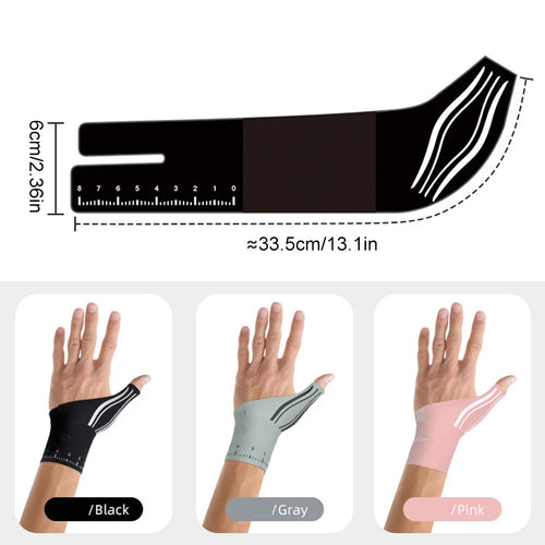 1PCS 2-in-1 Ultra-Thin Thumb & Wrist Brace - Adjustable Compression for Carpal Tunnel, Trigger Thumb, Tendonitis & Ulnar Support - Sun Studio