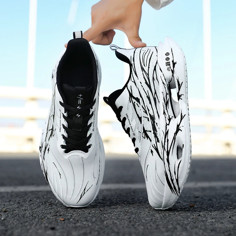 Herren Sportschuhe Professionelle Dämpfung Carbonplatte Laufschuhe Atmungsaktive Paar Freizeit Sneakers Marathon Sport Fußbekleidung
