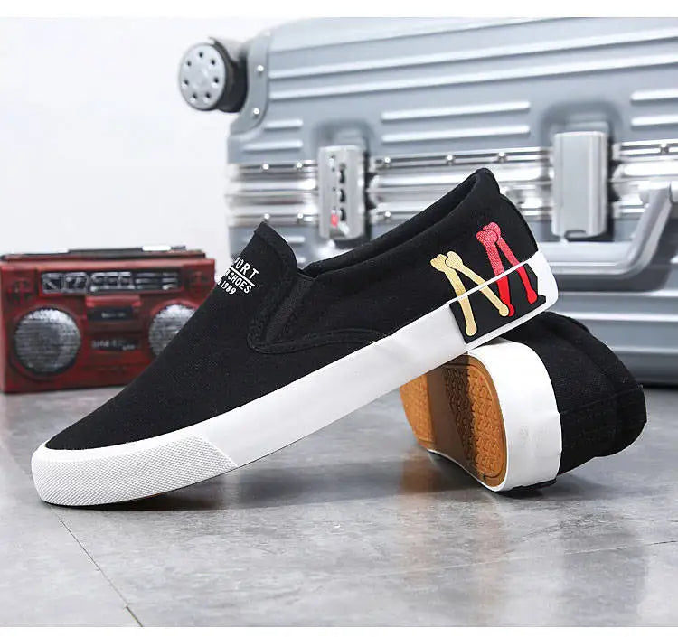2023 New Canvas Shoes Men Summer Classic Loafers Men Casual Shoes Breathable Lazy Walking Flat Men Shoes Sneakers Plus Size 47 - Sun Studio