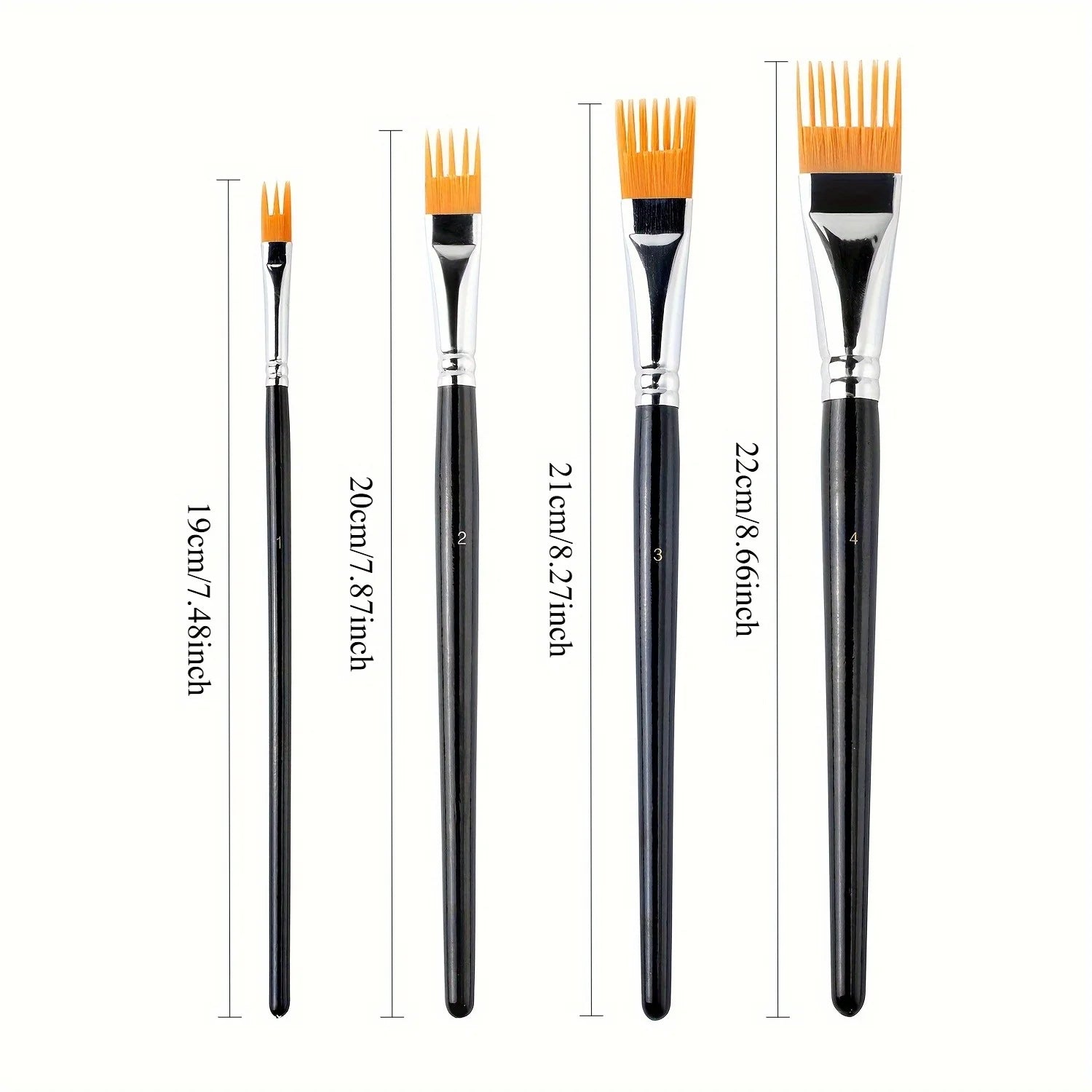 Nylon Bristle Watercolor Brushes - Available in Multiple Sizes for Artists' Variety of Painting Techniques, Painting Accessories - Sun Studio