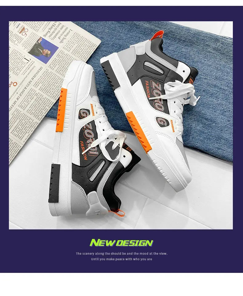 Men's Skate Board Shoes High Top Students Leisure Sports Shoes Breathable Non-slip Shoes Fashion High Top Sneakers for Men Men - Sun Studio