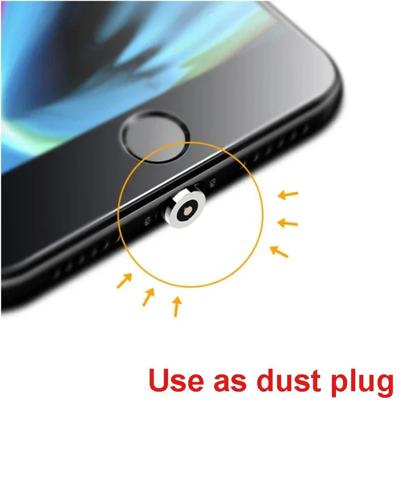 9pcs Converter Charging Cable Adapter For Mobile Phone 360 Degree Rotation Magnetic Tips Replacement Parts Easy Operate Durable - Sun Studio