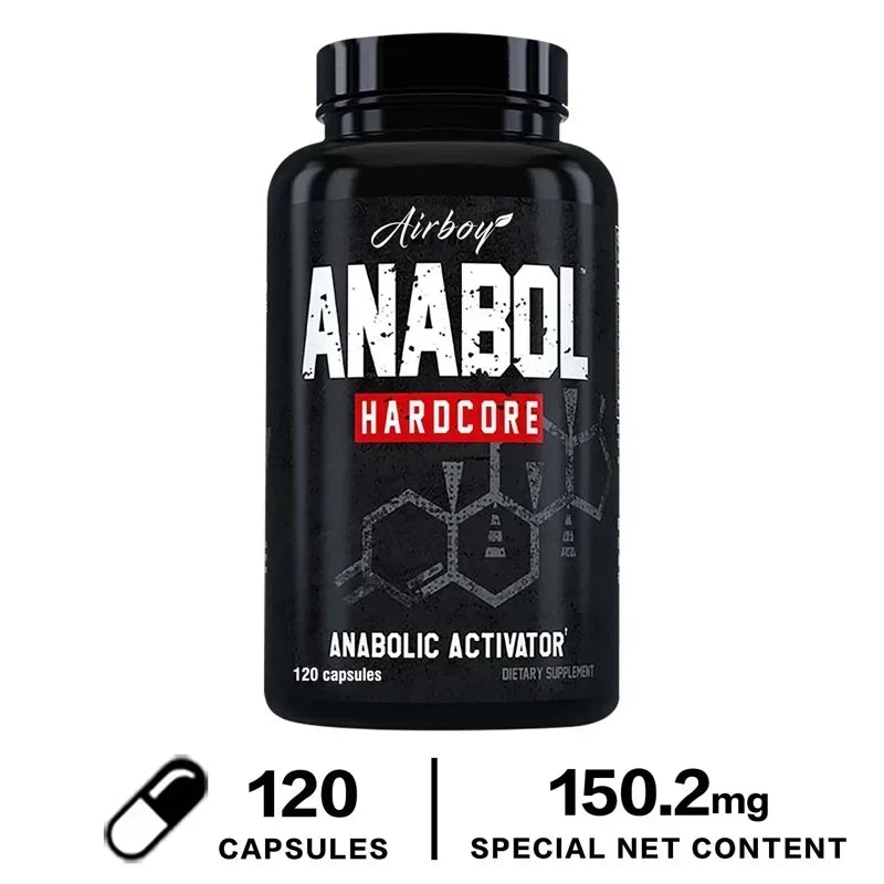 Anabol Hardcore Supplement - Anabolic Muscle Building Supplements That Promote Muscle Protein Synthesis and Increase Strength - Sun Studio