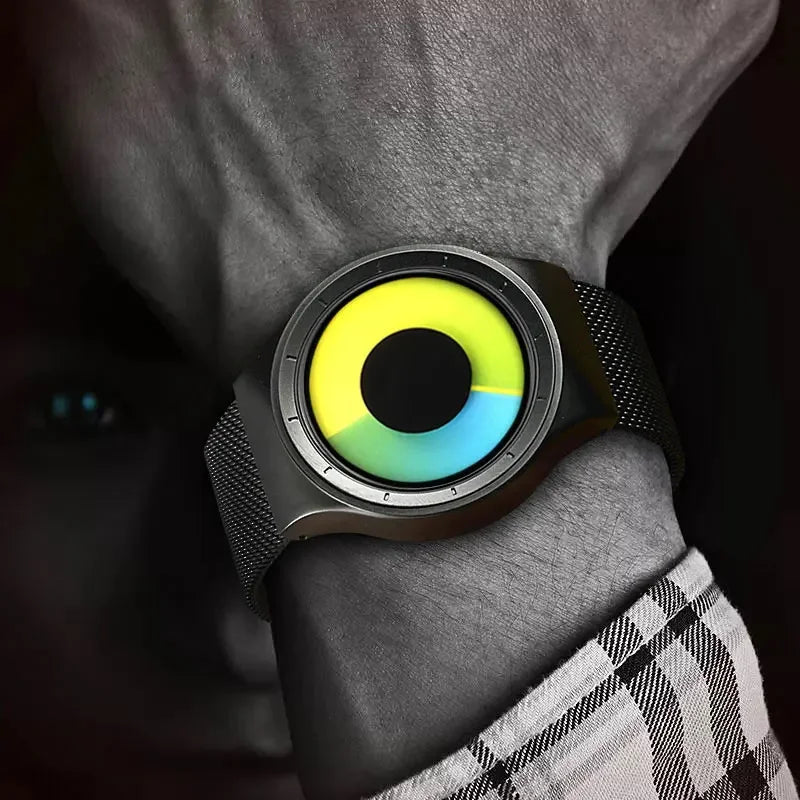 Relogios Masculino Creative Quartz Watches Men Fashion Brand Fashion Stainless steel Unisex Watch Clock Male female Designer - Sun Studio