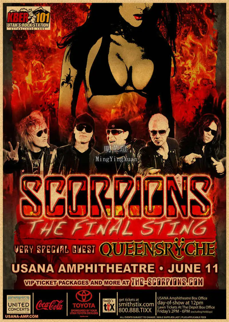 Scorpions Band Poster Wall Art  Posters Decoration Art Poster Personalized Gift Modern Family bedroom Painting - Sun Studio