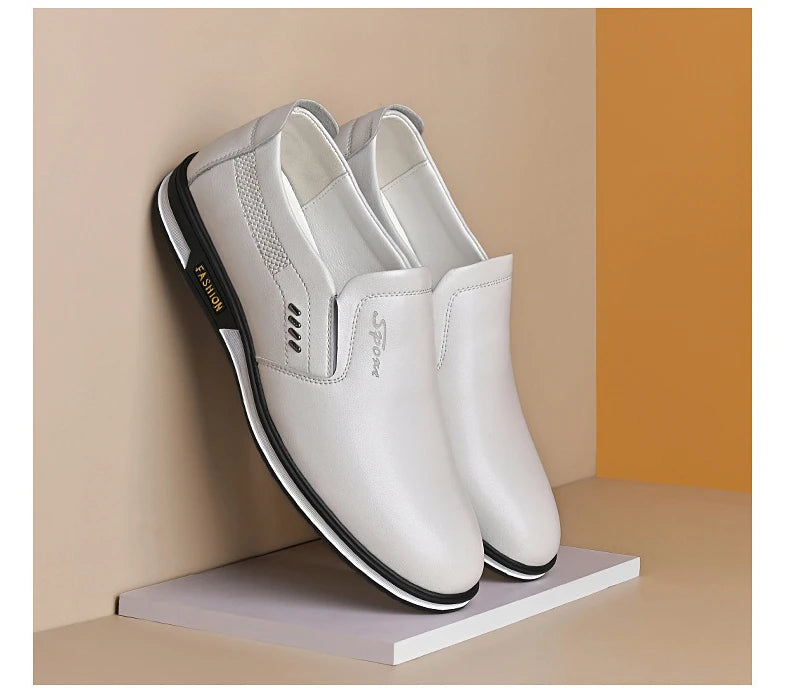 Brand Leather Shoes for Men Designer Loafers High Quality Adult Moccasins Men Driving Shoes Male Footwear Men's Formal Shoes - Sun Studio
