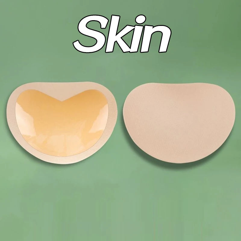 Sticky Chest Pad Push Up Bra Thicker Sponge Bra Pads Breast Lift Up Enhancer Silicone Removeable Inserts Swimsuit Invisible Bra - Sun Studio