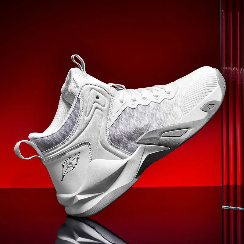 Basketball Shoes, Men's Outdoor Sports Shoes, Men's Shock-Absorbing High-Top Student Practical Basketball Shoes, Mesh Breathable Casual Shoes - Sun Studio
