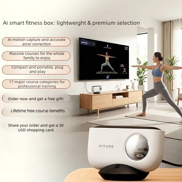 Fitness Magic Box AI, Intelligent Somatosensory Exercise, TV Projection, Console Game Dance Machine Home Fitness Equipment - Sun Studio