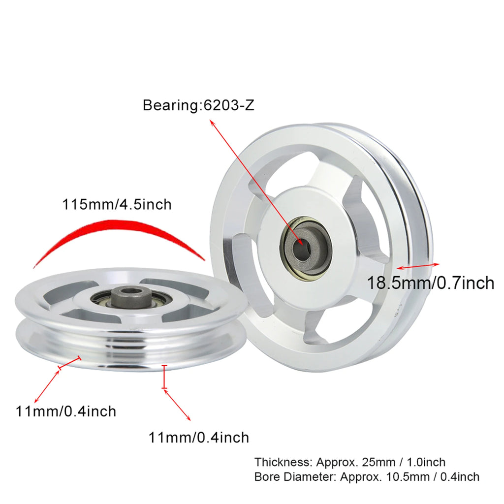 Home Gym Attachments Aluminium Alloy Fitness Pulley Home Gym Attachments Part Exercise Strength Training Accessory Gym Accessory - Sun Studio