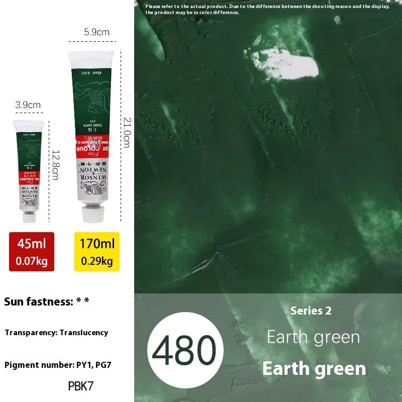 45ml Ölmalerei Transparente Tube Schnell trocknend Weiß Gold Silber Professionelle Farbmalbedarf für Künstler Studenten Anfänger