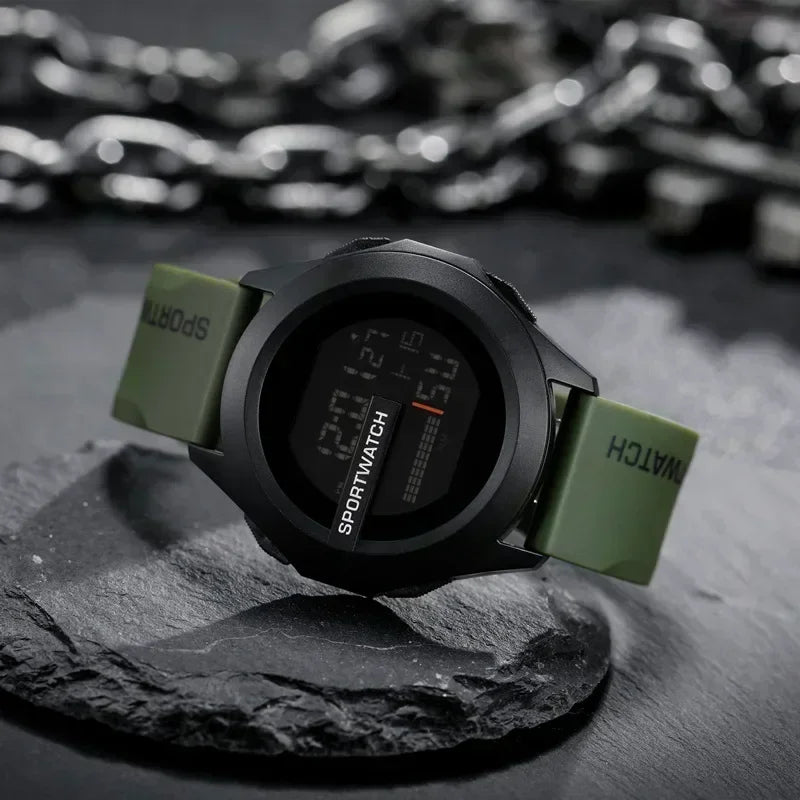 Herren Sport Uhren Luxus Digitale Uhr Stoppuhr Leuchtende Datum Woche Multifunktion Fitness Elektronische Armbanduhr Reloj Hombre
