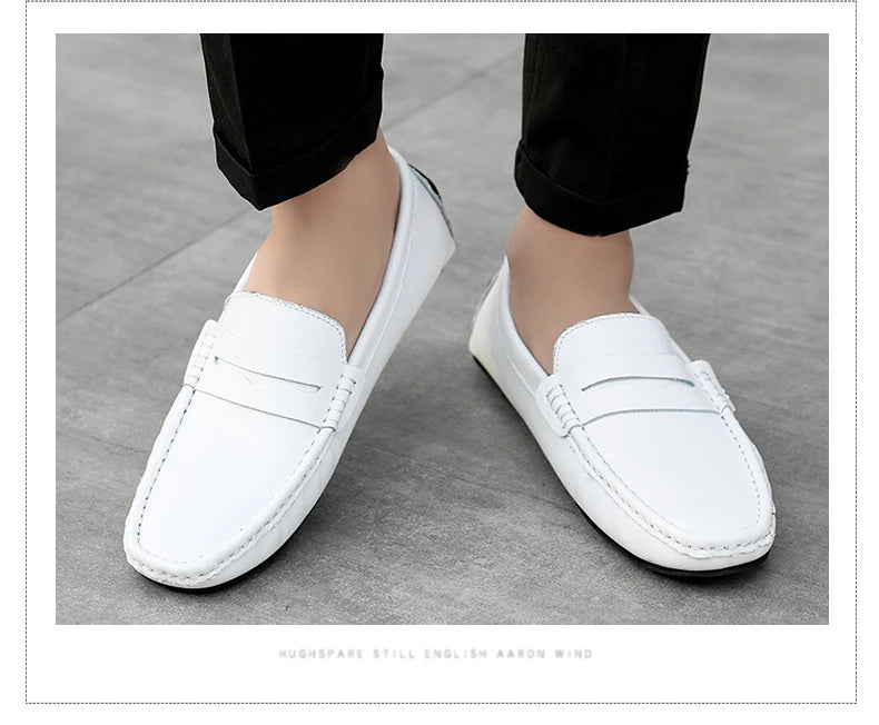 DEKABR Loafers Shoes Men Fashion Shoes New Spring Comfy Men's Flats Moccasins Classic Original Leather Men Casual Shoes - Sun Studio