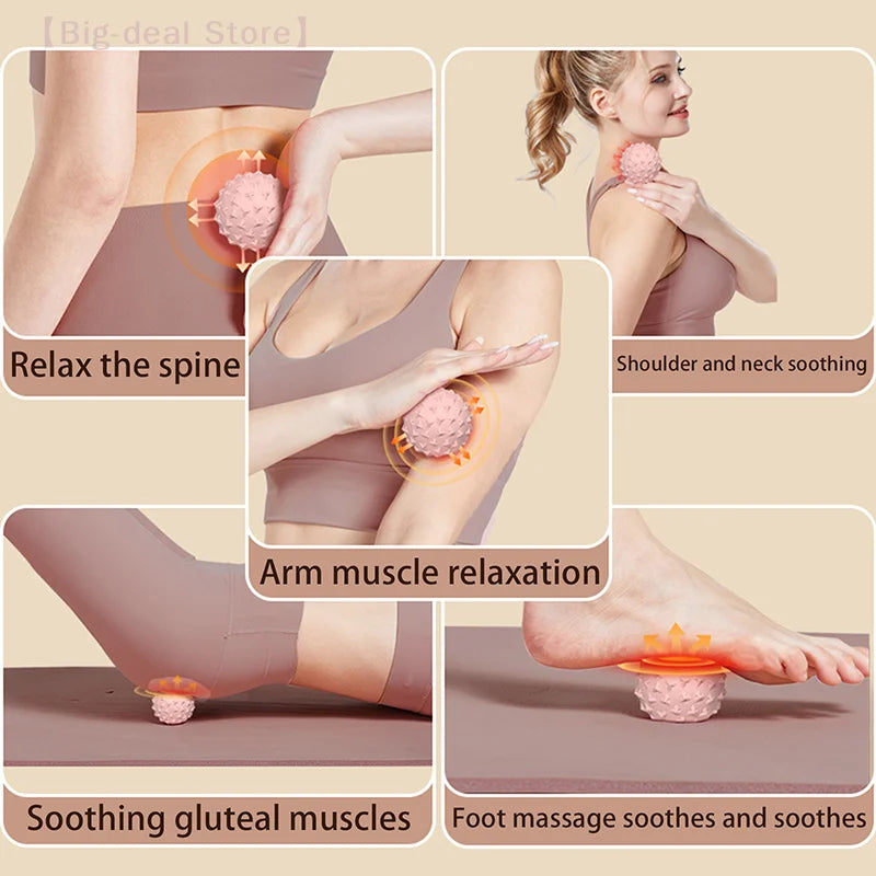 【M】Manual Massage Ball Fascia Ball Muscle Relaxation Massage Yoga Fitness Tool Waist Shoulder Neck Foot Massage Meridian - Sun Studio