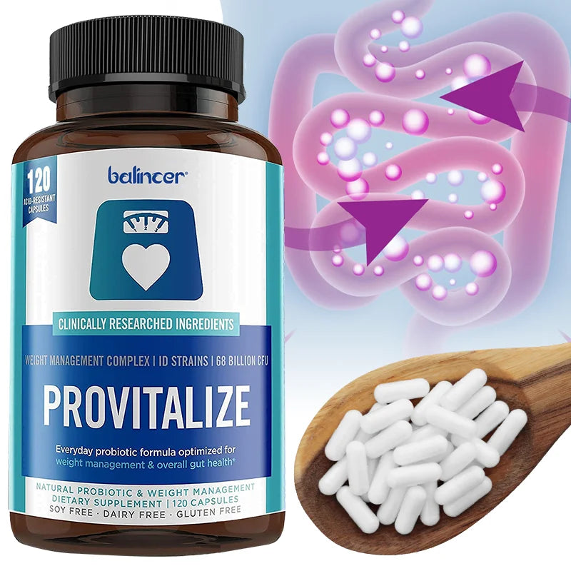Probiotic Supplement - Gut Health, Supports Weight Management, Immune Health, Improves Digestion, Improves Mood, Relaxation - Sun Studio