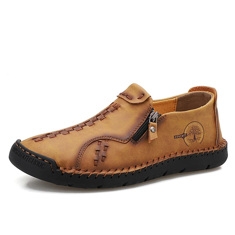 100% cowhide New large-sized men's boots Fashionable casual thick-soled breathable men's shoes Outdoor sports Chelsea boots - Sun Studio