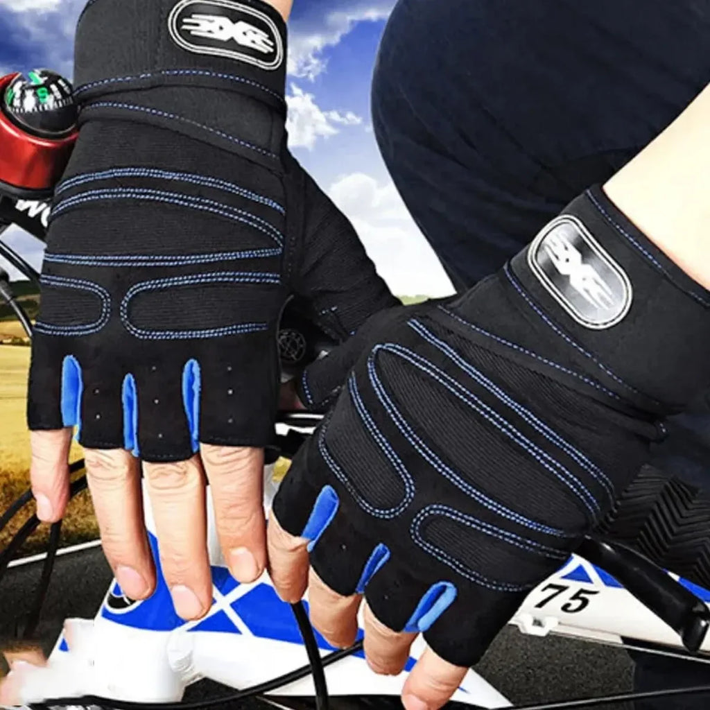 Gym Gloves for Men Women Fitness Weight Lifting Wristband Gloves Body Building Training Sports Exercise Cycling Glove Shockproof - Sun Studio