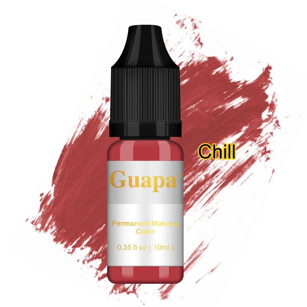 10ML Tattoo Ink Mikropigment Lippen Augenbrauen Permanente Makeup Pigment Tattoo Zubehör für Tattoo Augenbrauen Eyeliner Lippen