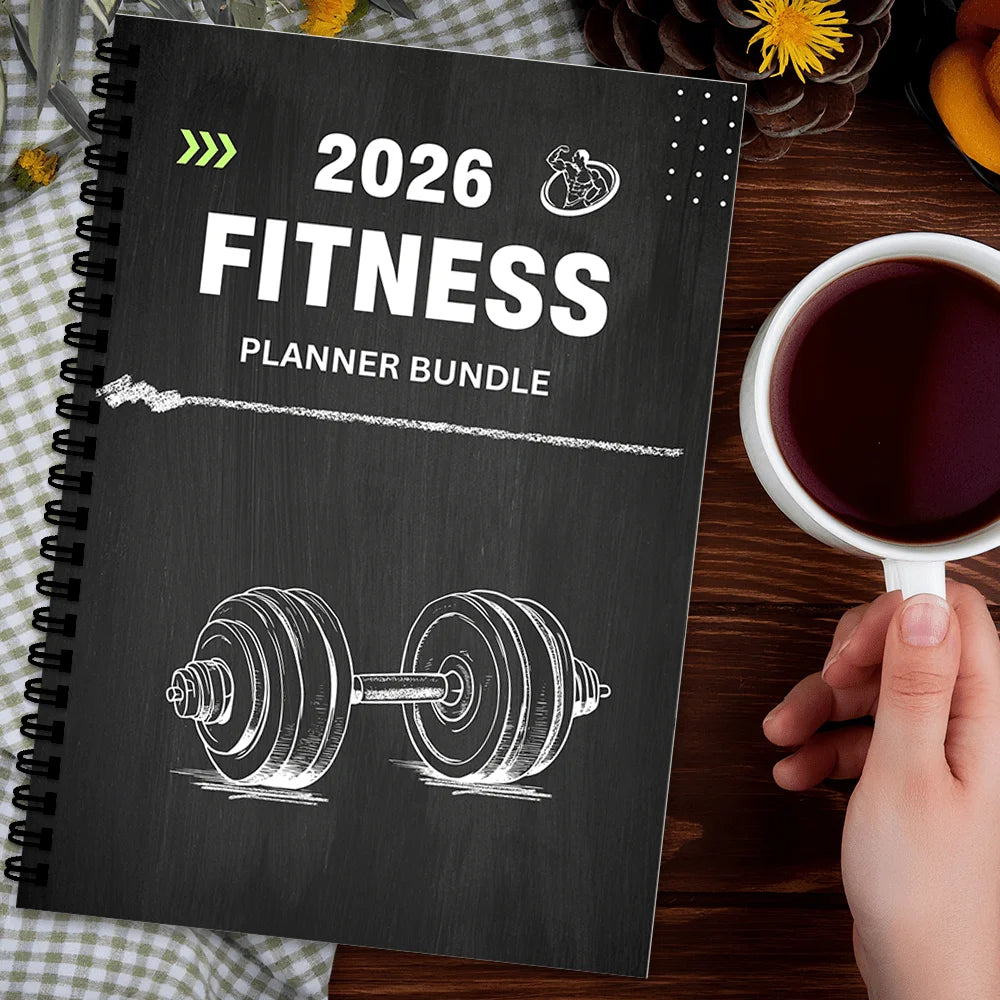 1PC Fitness Planner Bundle-Fitness Journal Workout Log Book Bundle – Fitness Plan Book - Schedule-Daily Fitness Planners - Sun Studio