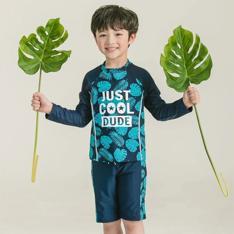 2-10 Years Baby Boy Swimsuit Children's Swimwear for kids Quick Drying Sun Protection Swimwear Clothes set - Sun Studio