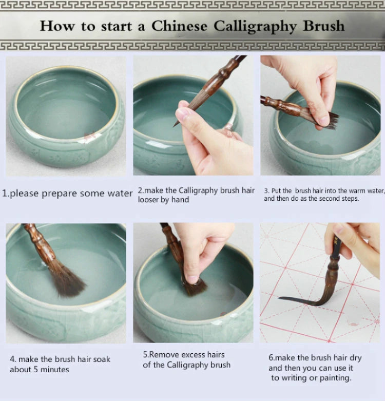 Chinese Calligraphy Brush Pen Extra Large Hopper-shaped Brush Chinese Landscape Painting Brush Chinese Couplets Writing Supplies - Sun Studio