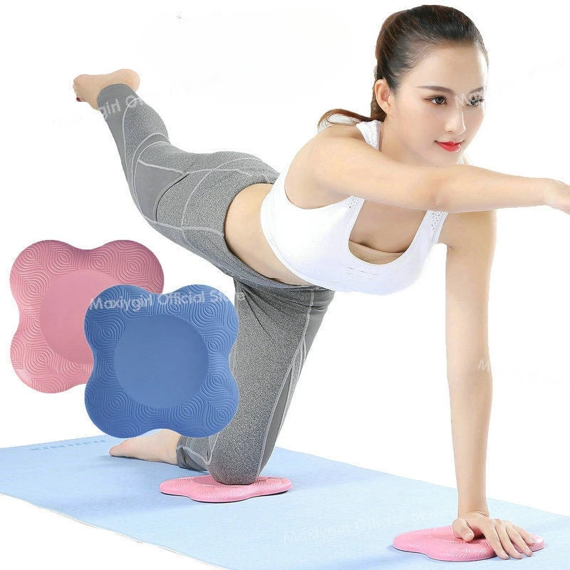 2pcs/set Thicken Yoga Knee Pad Cushion Wrist Hips Hands for Leg Arm Elbows Balance Exercise Fitness Pilates Yoga Mat Plank - Sun Studio