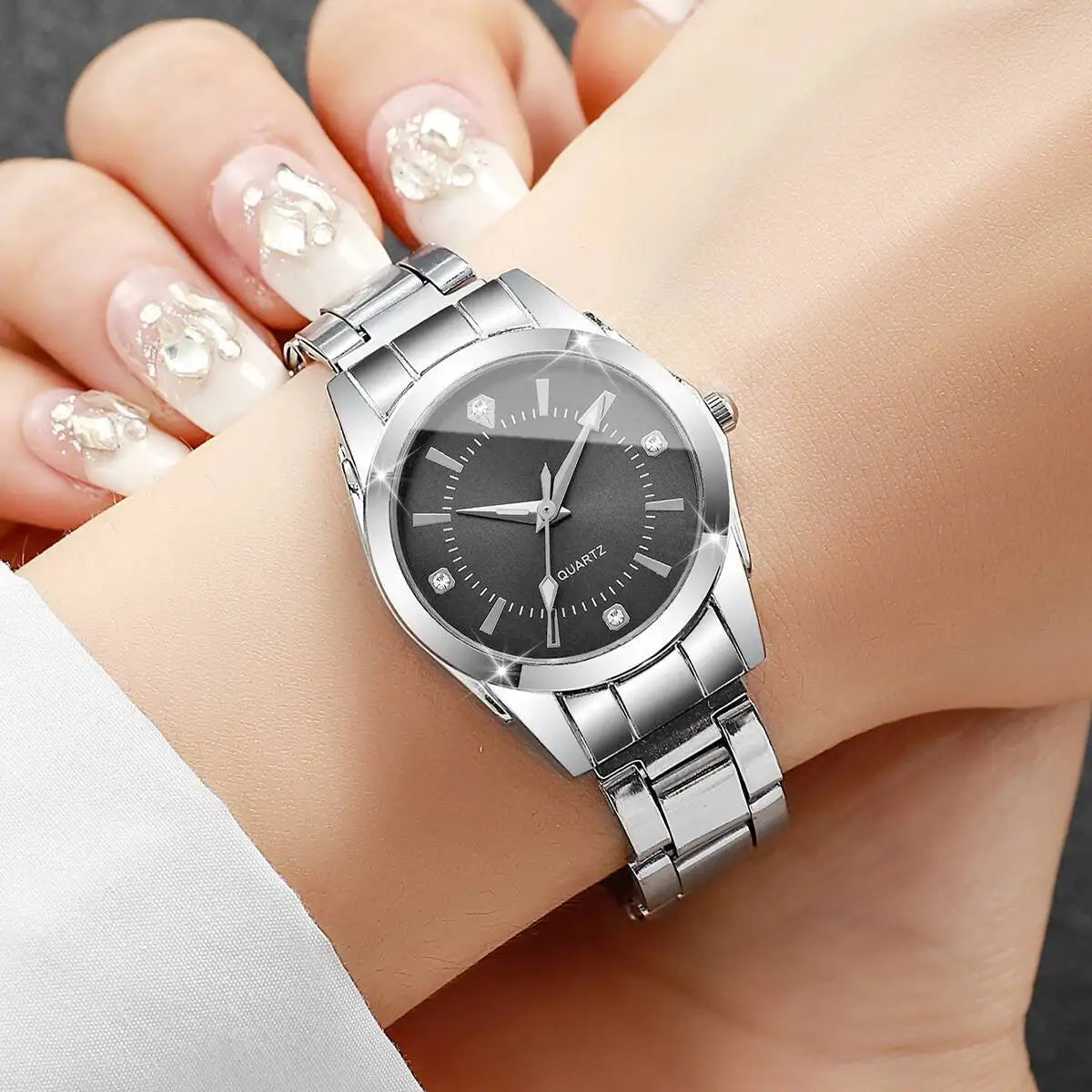Luxury Rhinestone Women Watches Casual Quartz Wrist Watches For Ladies Clock Reloj Mujer（Without box） - Sun Studio