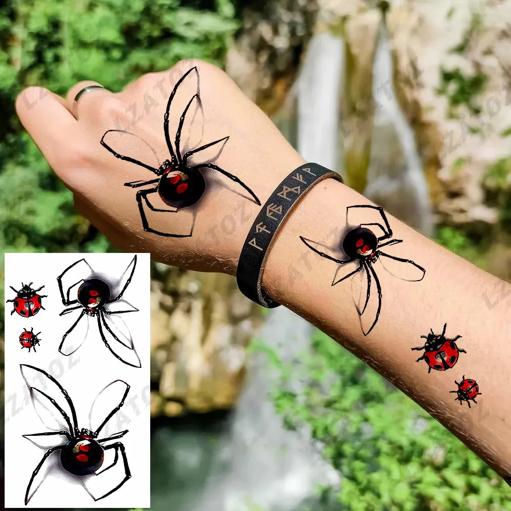 Einzigartige dreieckige Ozeanwelle Temporäre Tattoos für Männer Frauen realistische Tiger Löwe Fake Tattoo Aufkleber Spruch Transfer Kunst Tattoos