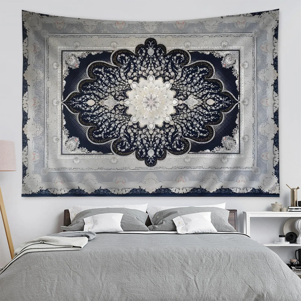 Luxury American Retro pattern Customizable  Cartoon Tapestry Bohemian Wall Tapestries Mandala Home Decor - Sun Studio
