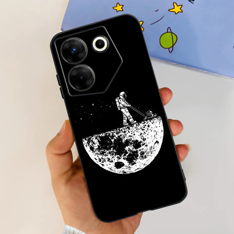 For Tecno Camon 20 Pro 5G Case 2023 Cute Love Heart Football Slim Cover Soft Silicone Funda For Tecno Camon20 Pro 5G CK8n Bumper