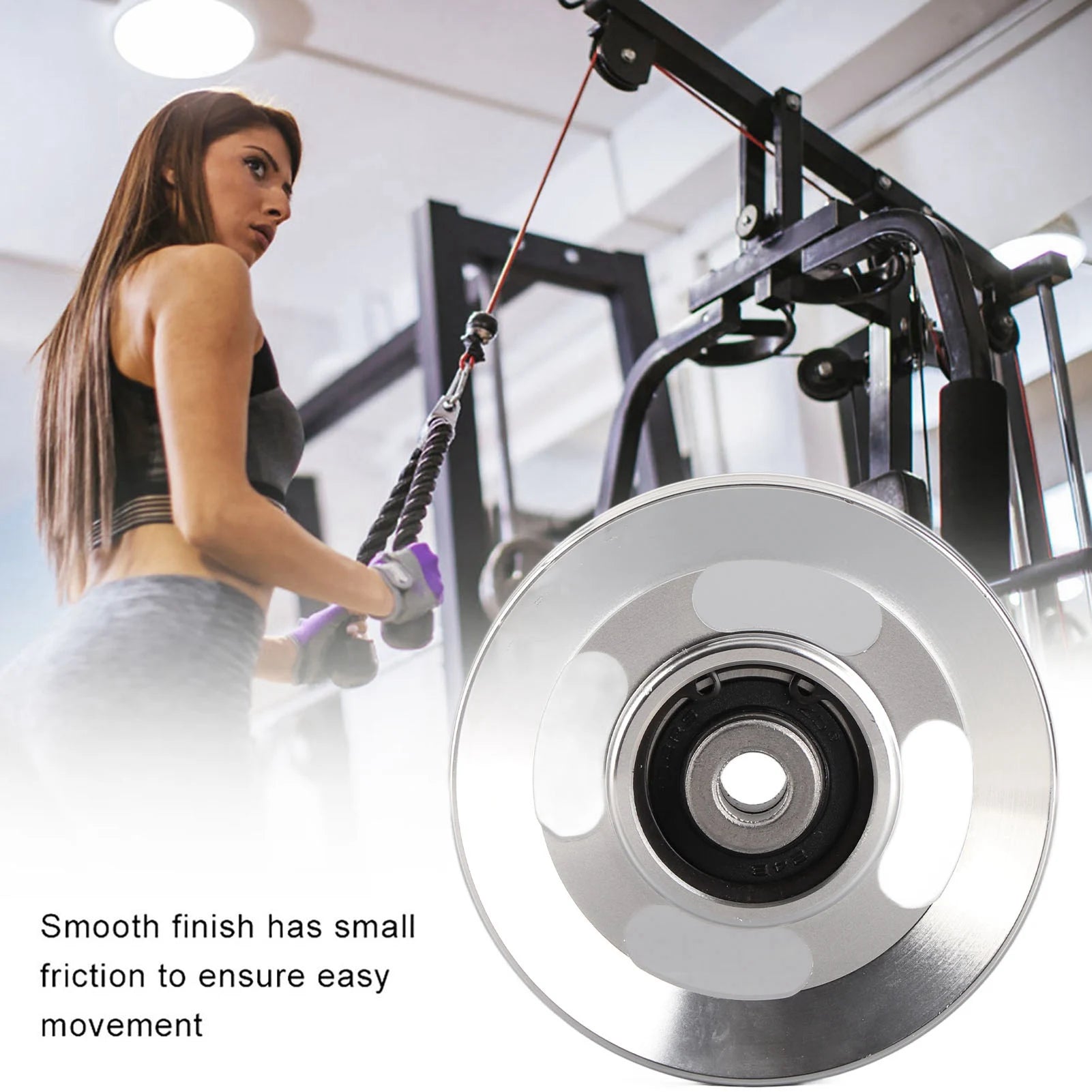 Home Gym Attachments Gym Pulley Aluminium Alloy Fitness Pulley Home Gym Attachments Part Exercise Strength Training Accessory - Sun Studio