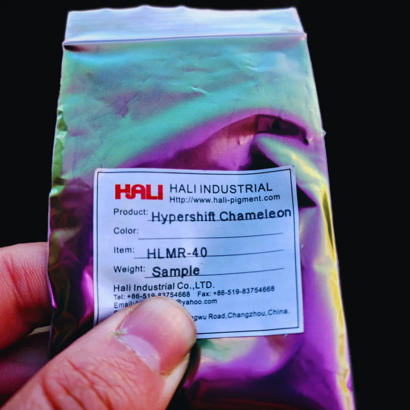 1G/Glas Super Chamäleon Automobilfarbe Pigmentpulver Hypershift Chamäleon Pigment Farbenwechsel Blau/Rot/Violett Artikel:HLMR-46
