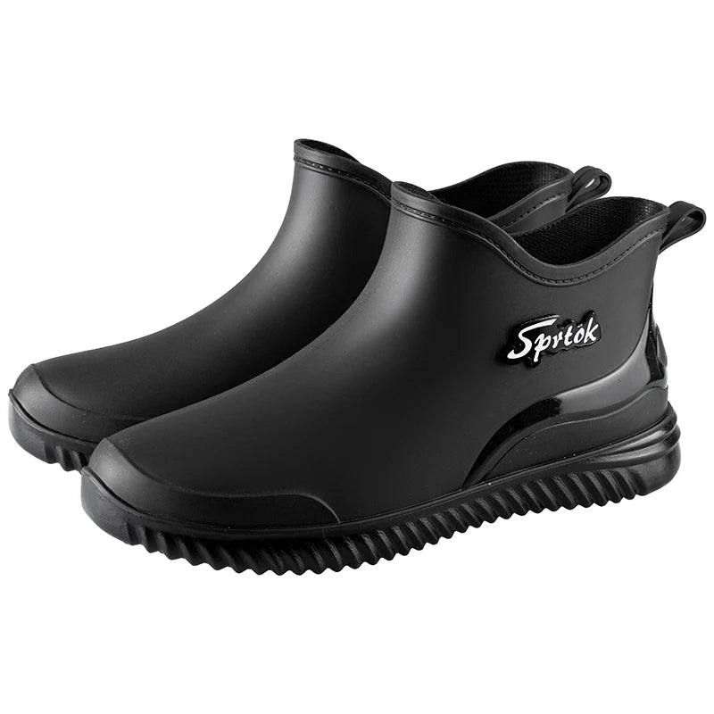Paare Kurze Regen Schuhe Mode Leichte Wasserdichte Schuhe Rutschfeste Sportliche Koreanische Regenstiefel
