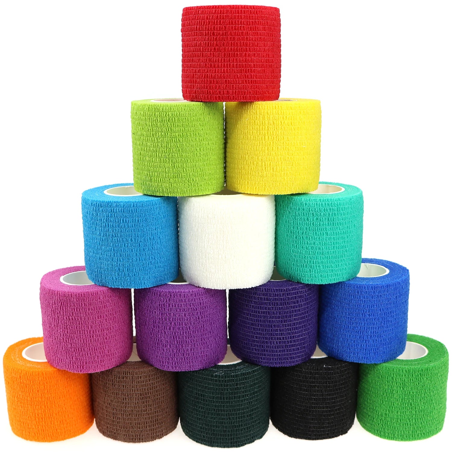 24 Pieces Elastic Bandage Tapes Athletic Tape Elastoplast Sports Recovery Strapping Gym Waterproof Muscle Relief Finger Ankle - Sun Studio