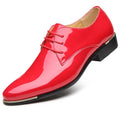 2024 Neue Herren Lacklederschuhe Britischer Stil Herren Anzugschuhe Schnürschuhe Spitz Zehen Hochzeit Geschäft Party Sozial Schuh Männlich