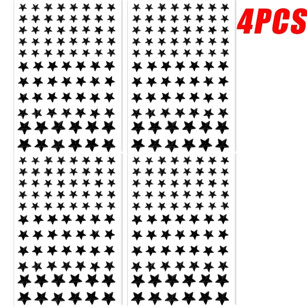 Star Face Makeup Diamond Patch Dazzling Star Festival Modernist Face Stickers Women Girls Colorful Rhinestone Tattoo Eyes Deco - Sun Studio
