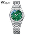 Luxury Women Watches Silver Steel Simple Casual Business Dress Watches for Women Top Brand Waterproof 3bar Calendar Gift Clock - Sun Studio