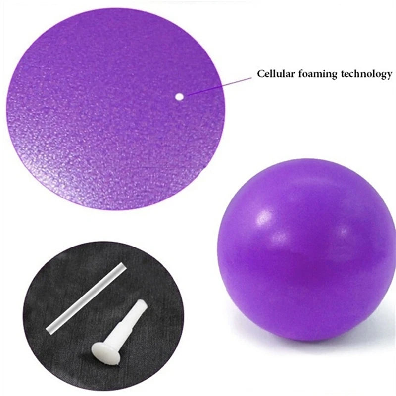 25cm Inflatable Yoga Ball Multi-purpose Sports Fitness Pilates Ball Practical Balance Gym Pump Yoga Training Balloon - Sun Studio
