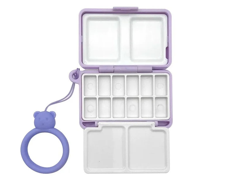 Empty Folding Watercolor Paint Boxes Artist Portable Travel with Bucket acuarela Dispenser palette Art Supplies - Sun Studio