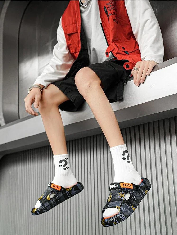 Soft Men's Shoe Eva Outdoor Sabot Male Slipper Fun Designer Luxury Low Price 2025 Fashion Comfortable High Quality Pvc Slides - Sun Studio