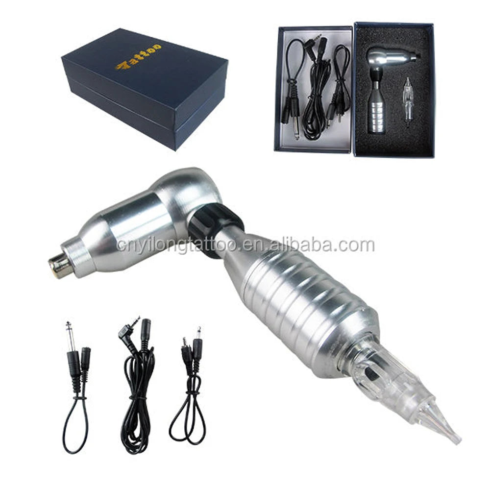 YILONG Professional L-shaped Tattoo Gun Adjustable Rotary Pen Motor Hybrid Tattoo Machine With RCA Tattoo Tools - Sun Studio