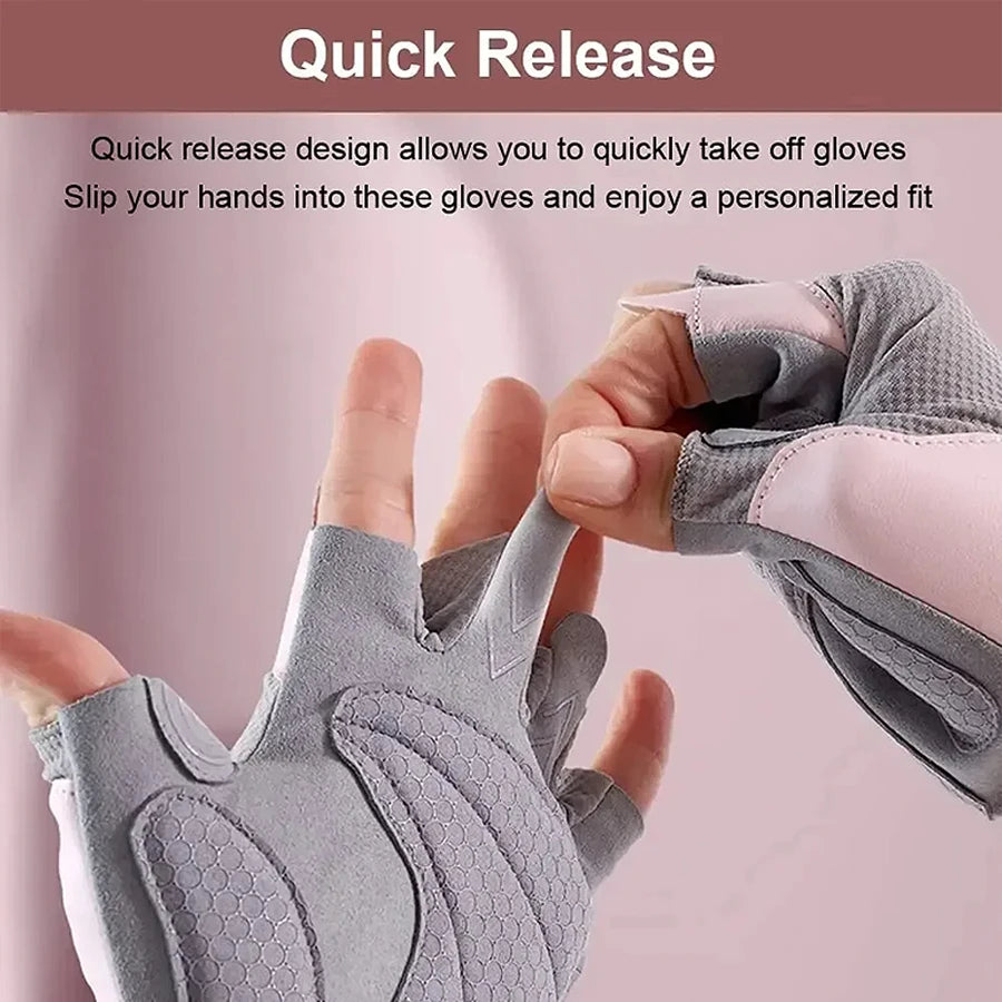 Fitness gloves, women's kettlebells, horizontal bars, rolling iron, lightweight, anti slip sports, anti cocoon riding equipment, - Sun Studio