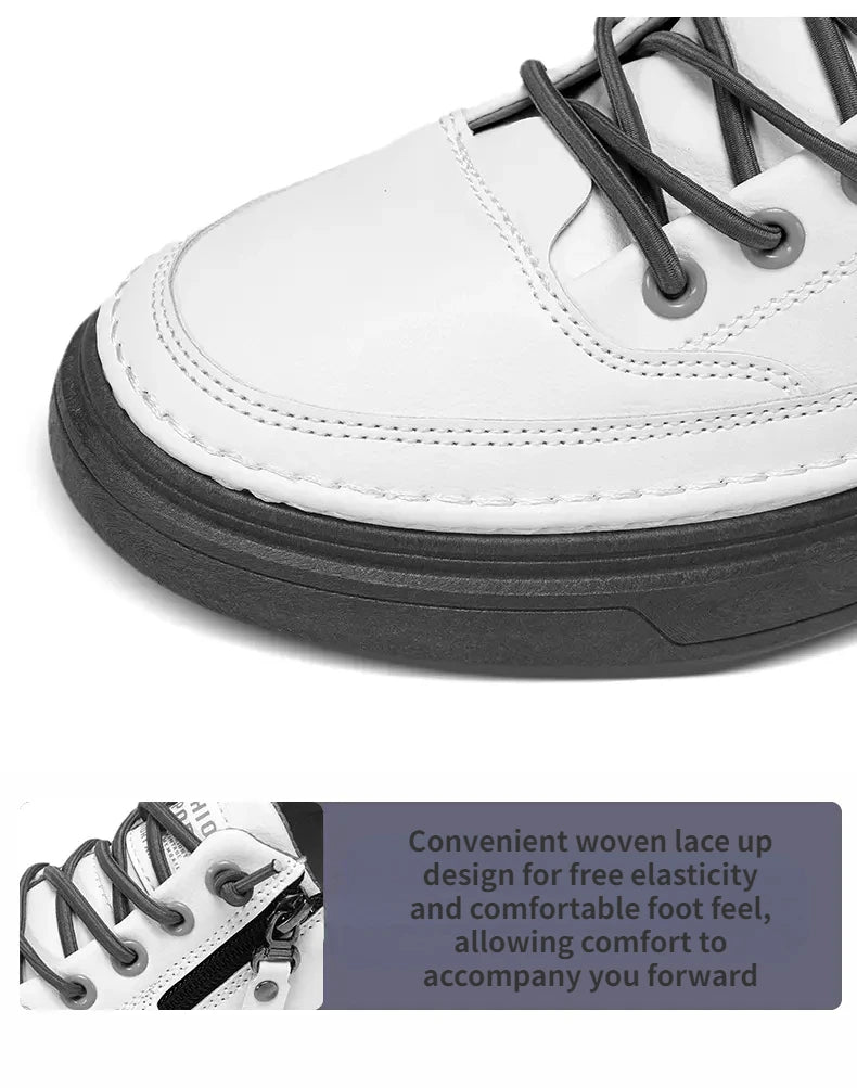 Sports Shoes Men's High-top Casual Shoes Platform Footboard Shoes Spring and Autumn Comfortable Fabrics Luxury Designer Shoes - Sun Studio